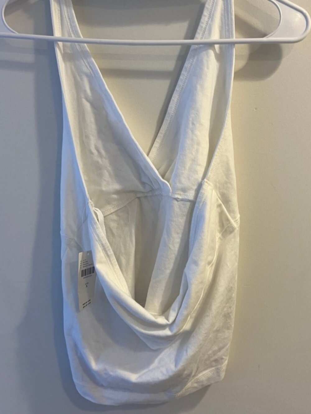 White Deep V-Neck Tank Camisole - Picture 2 of 2